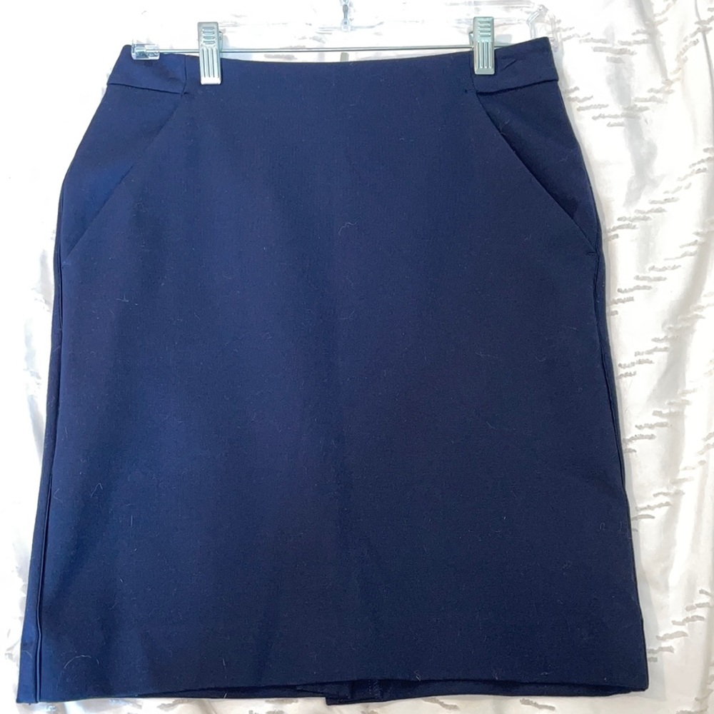 Navy Blue Business Skirt